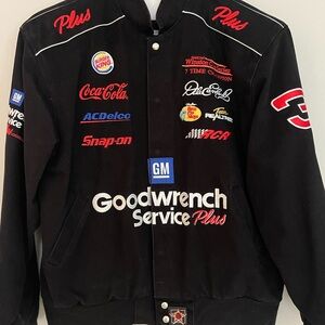 Vintage Chase Authentics Dale Earnhardt Black Racing Jacket